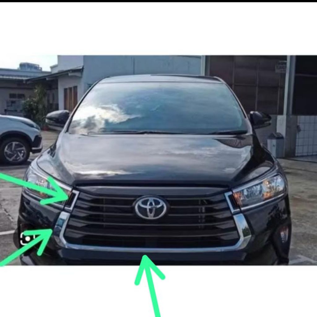 Jual List Grille Lis Gril Toyota Innova Reborn hitam doff original ...