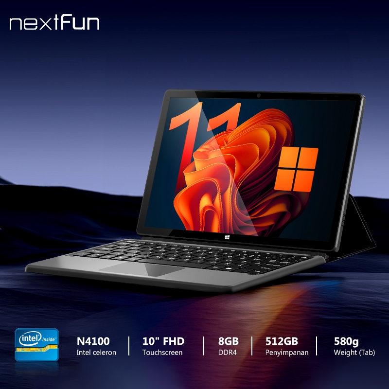 Jual NEXTFUN LAPTOP 2in1 TABLET PC FHD IPS TOUCHSCREEN NOTEBOOK SSD ...
