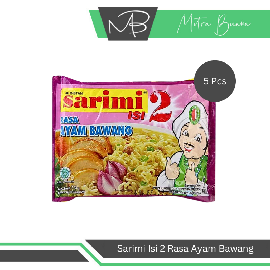 Jual Sarimi Isi 2 Rasa Ayam Bawang (Harga Per 5 Pcs) - Mie Instan Enak ...
