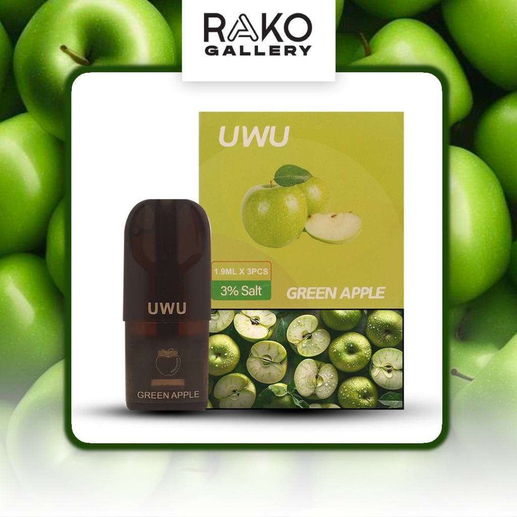 Jual UWU INFINITY CARTRIDGE COMPATIBLE WITH RELX GREEN APPLE | Shopee ...