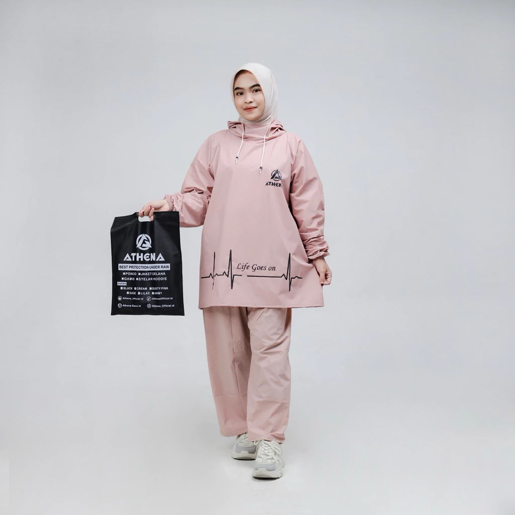 Jas Hujan Model Hoodie Pria/Wanita - Gallery