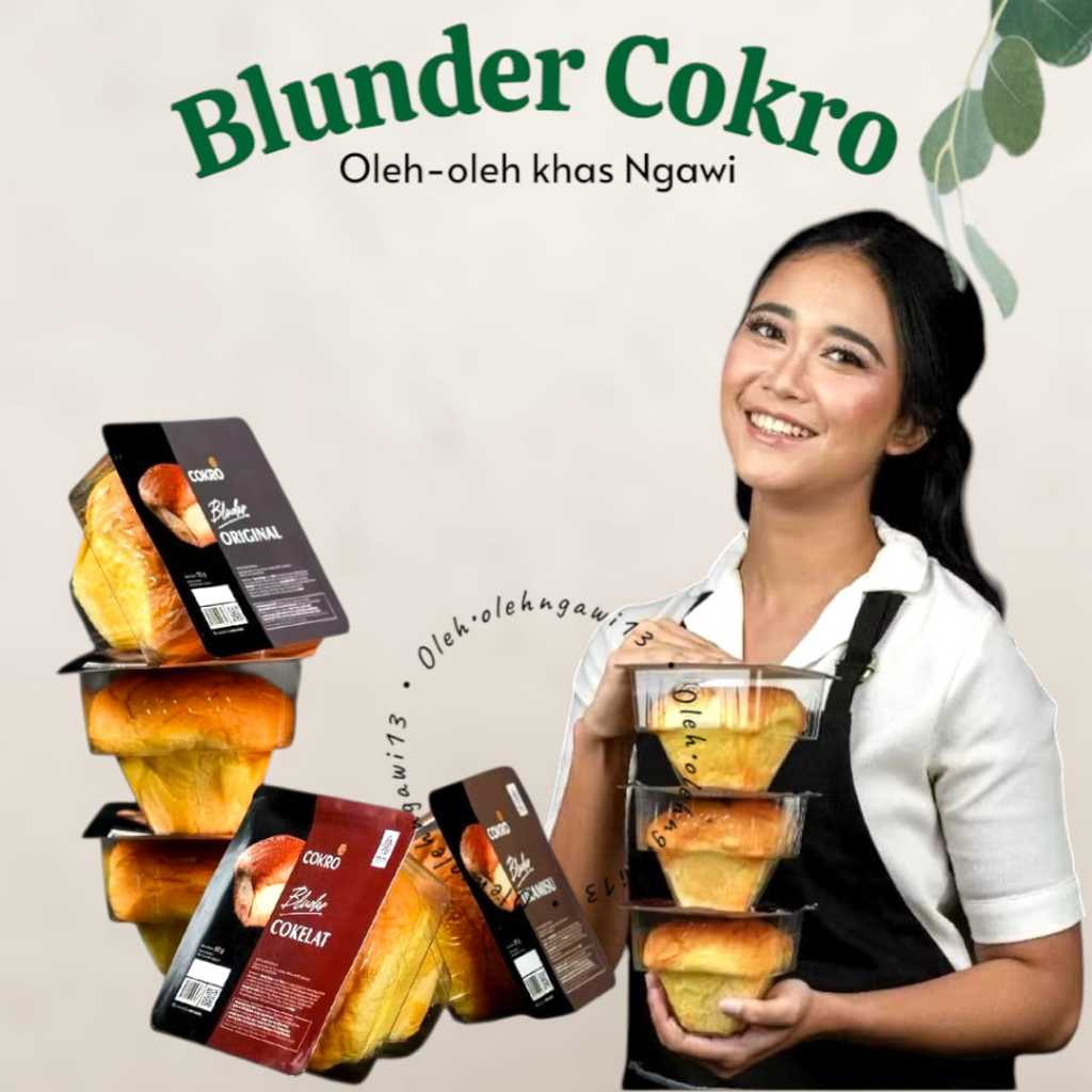 Jual bluder cokro asli madiun, roti bluder, oleh oleh madiun | Shopee ...