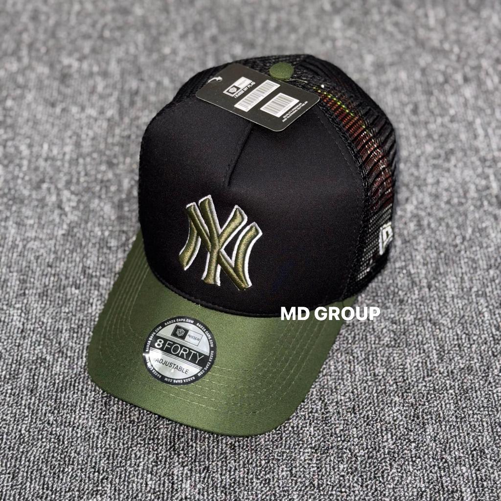 Jual Topi Baseball Distro Jaring Trucker Caps NY BLACK GREEN ARMY 2025 ...