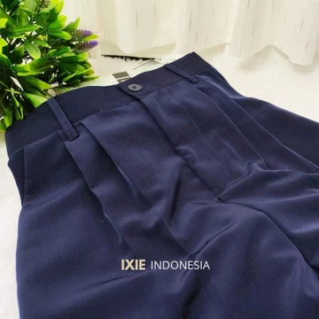 Loose Pants 332 JUMBO Highwaist Wanita Anti Kusut Bahan Polyester Prmeium BB 55 120kg Celana