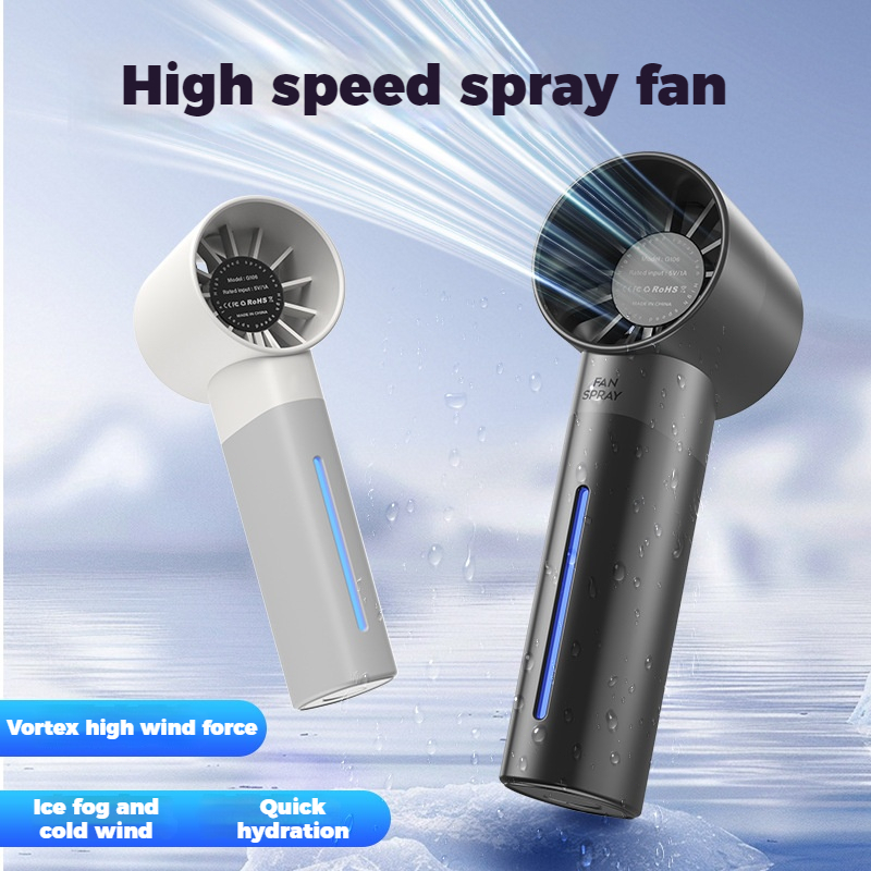 Jual Portable Handheld Spray Fan 5Wind Speeds USB Rechargeable Water ...