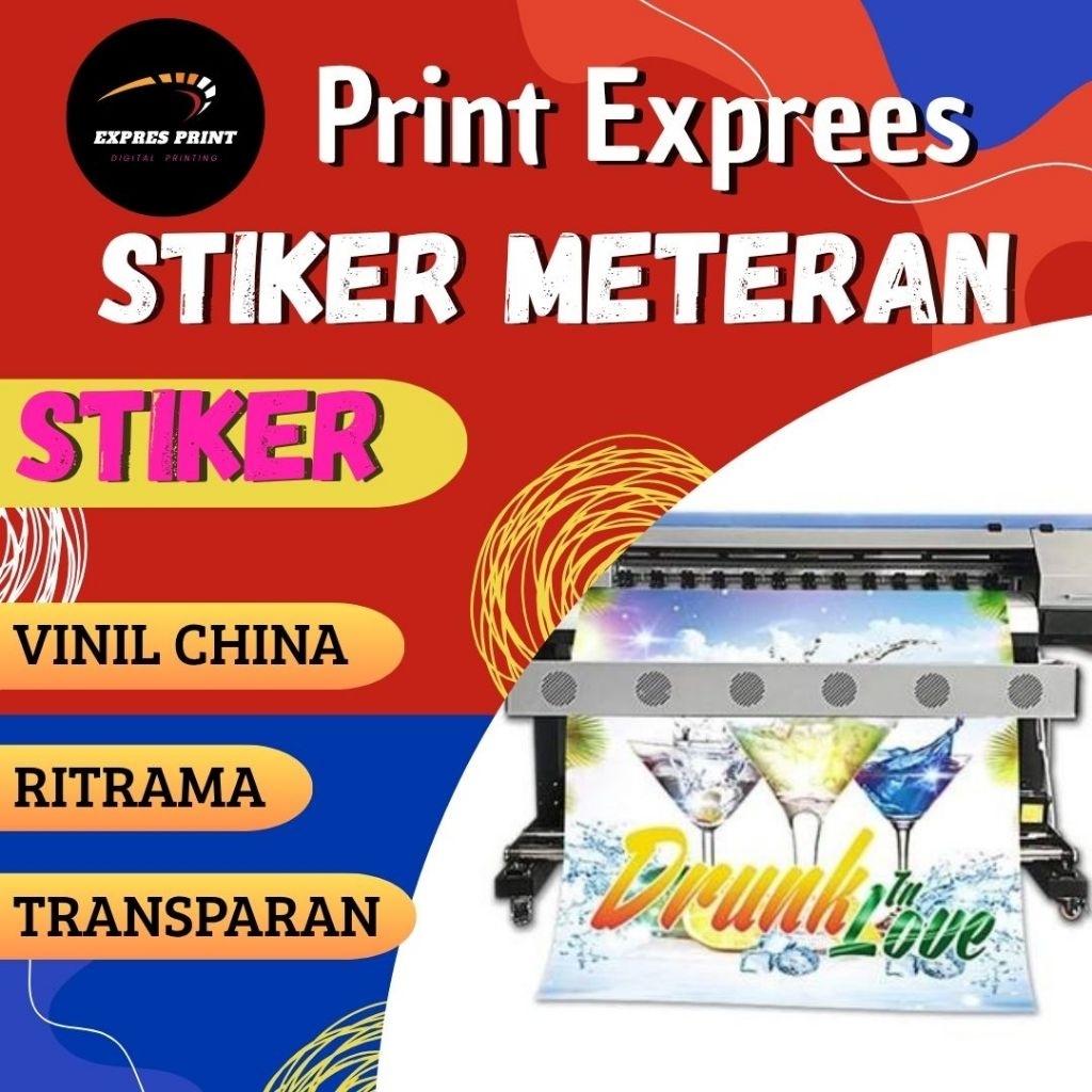 Jual CETAK STIKER VINIL, RITRAMA, TRANSPARAN, ONE WAY, QUANTAC | Shopee ...