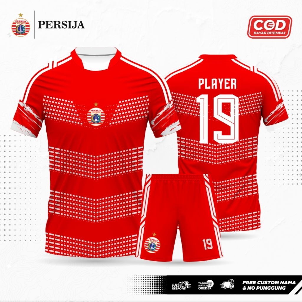 Jual Jersey Persija Jakarta Pre Match 2025/2026 Jakarta Core Gratis ...