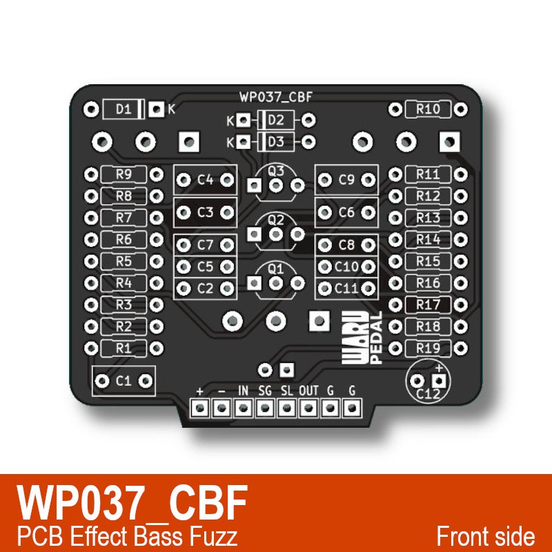 Jual PCB Efek Bass Fuzz | WP037_CBF based on Color Sound Bass Fuzz ...