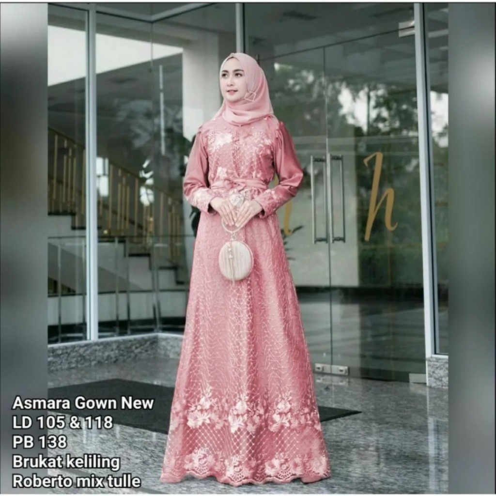 Jual Dress Asmara Brukat Full Payet Jumbo Dress kondangan Lamaran ...