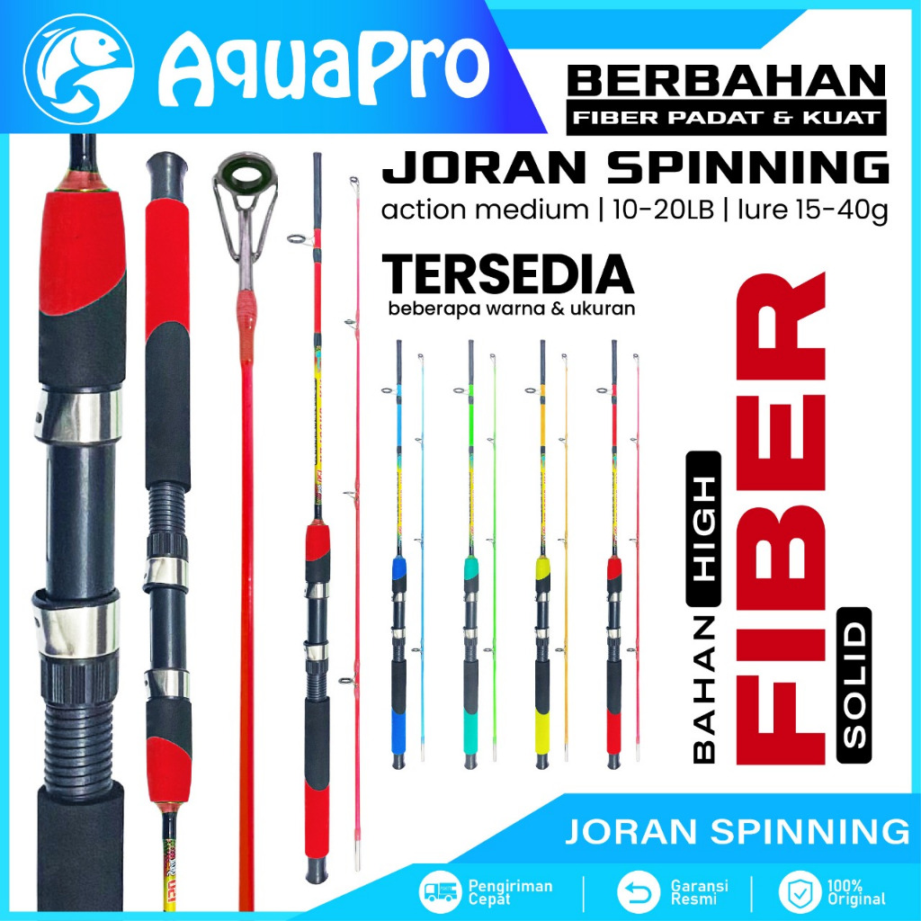 Jual Joran Pancing JB001 Spinning Fishing Rod 150 165 180 Bahan Fiber ...