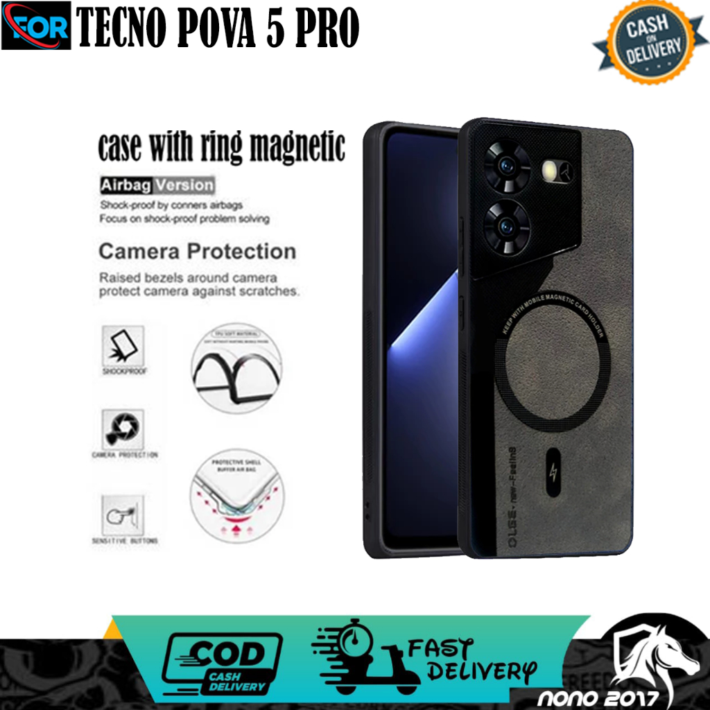 Jual Casing TECNO POVA 5 PRO Luxury Leather Phone Case Two Tone ...