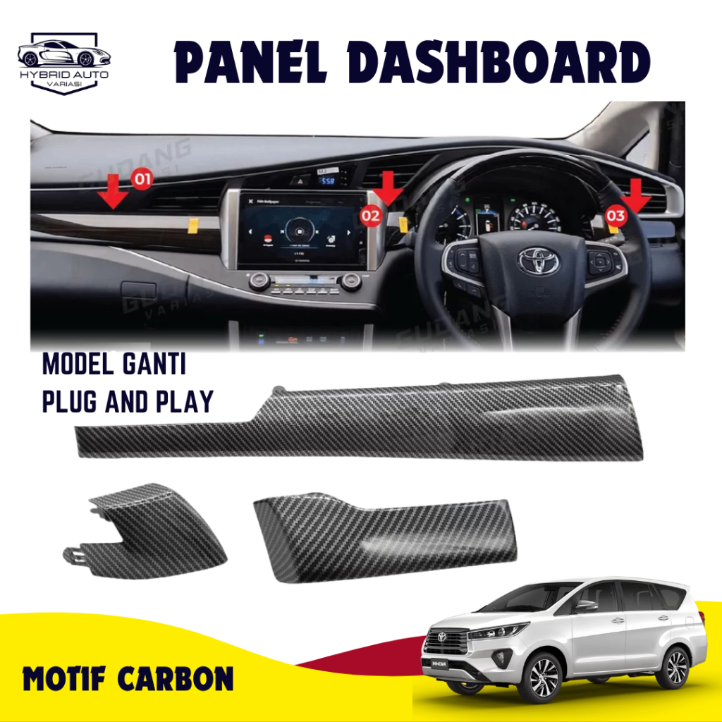 Jual Panel Dashboard Mobil Innova Reborn Venturer 2016-2025 Motif ...
