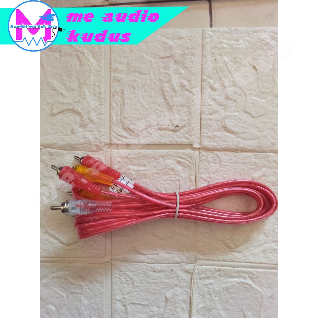 Jual KABEL JEK RCA TRANS PIOLN/VONIC 3 JALUR 2 METER | Shopee Indonesia