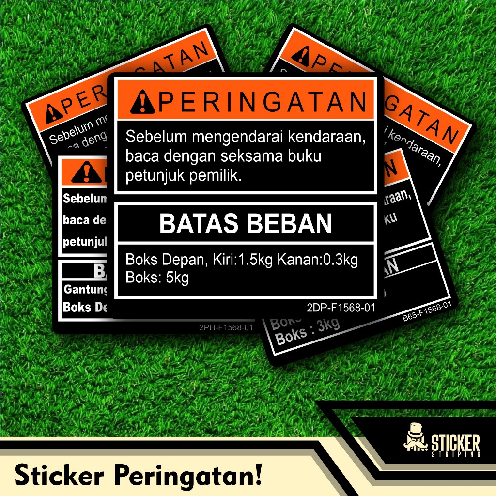 Jual Sticker Stiker Peringatan Warning NMAX Aerox Lexi125 Lexi155 Gear ...
