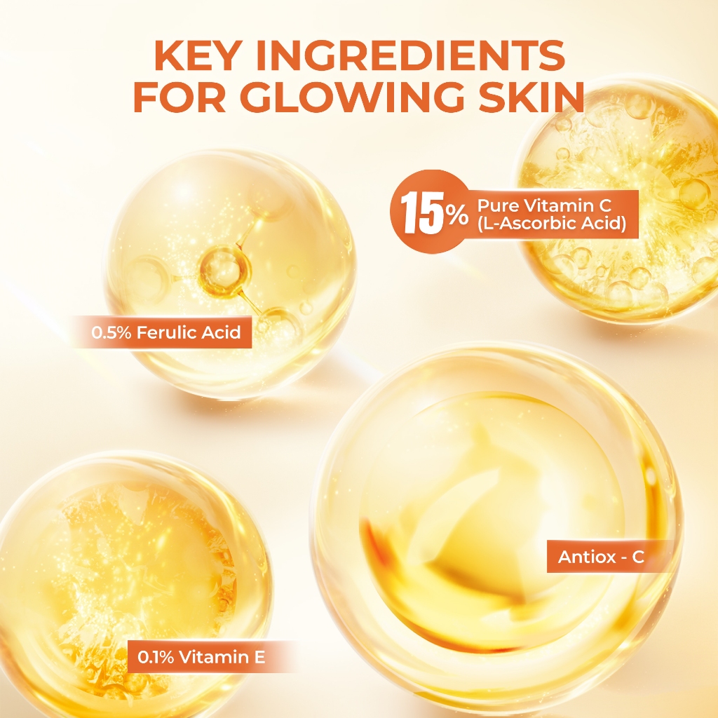 Product image ELFORMULA Antiox-C Serum 15% Pure Vitamin C - Antioxidant Skin Brightening Anti Premature Aging Anti Aging Brightening Within 14 Days Vitamin-C Serum Whitening Brightening 3