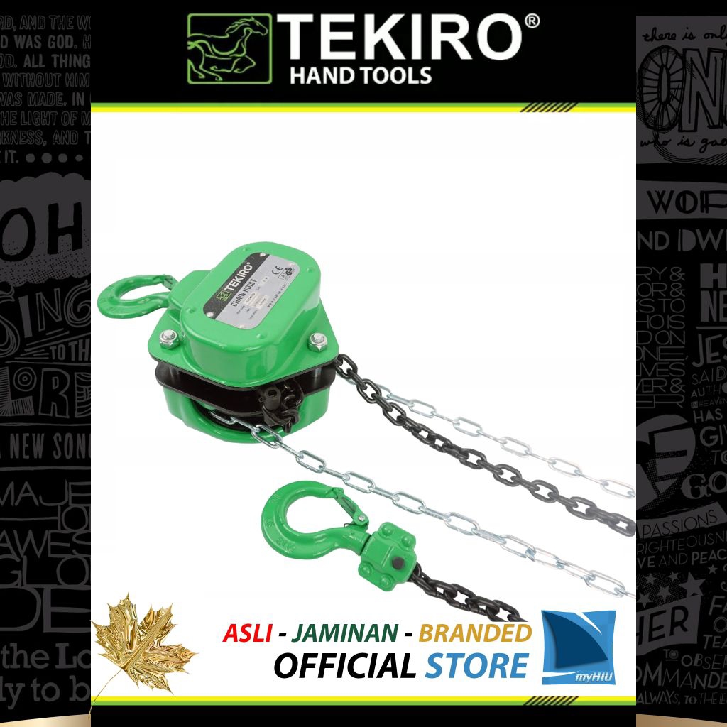 Jual CHAIN BLOCK / KATROL RANTAI 3 TON X 3 METER TEKIRO (GT-CB3T3 ...