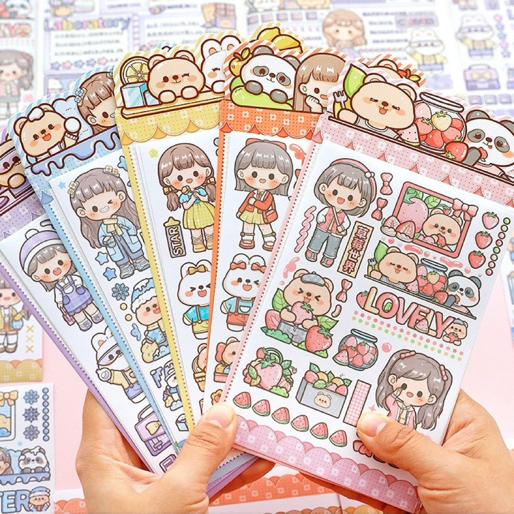 Jual [5 Lembar] Stiker Dodojam Telado Jurnal Aesthetic Sticker Lucu ...