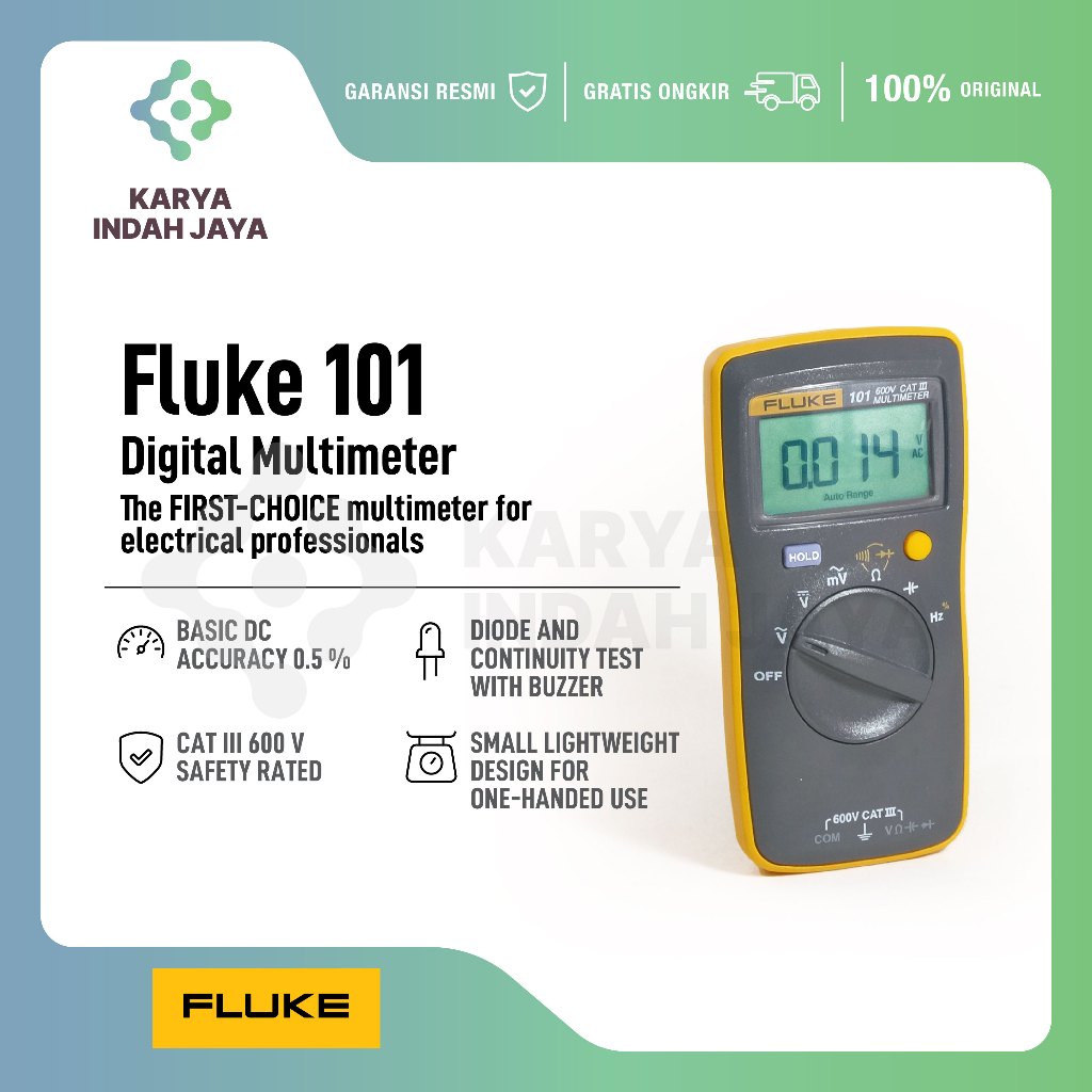 Jual Fluke 101 Digital Multimeter Pocket-size | Shopee Indonesia