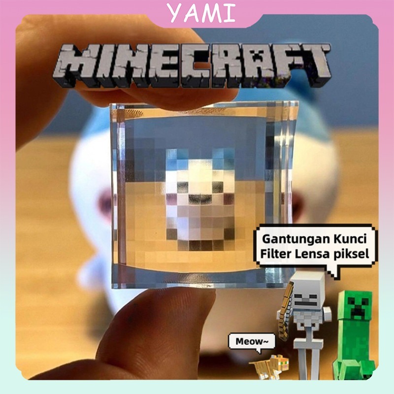 Jual Gantungan Kunci Minecraft Filter Lensa Piksel Kreatif / Liontin ...