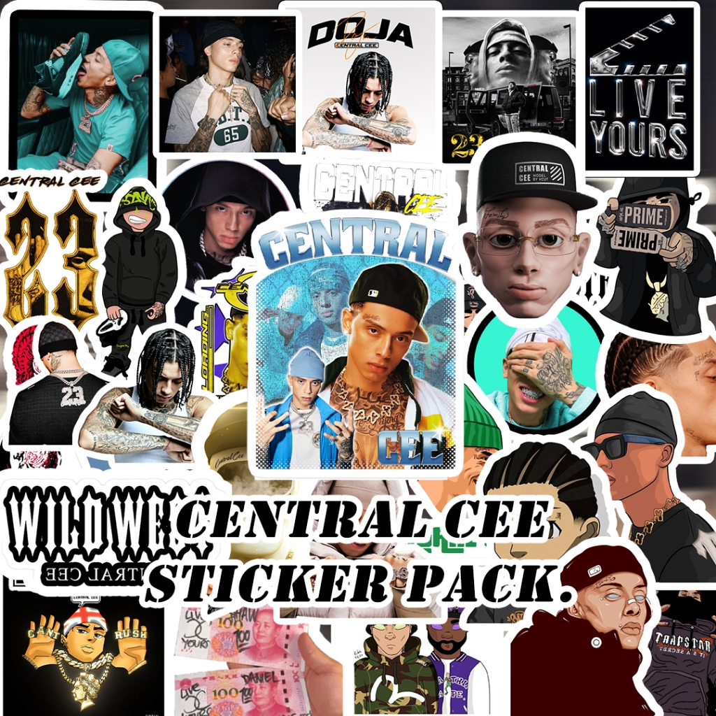 Jual Sticker Central Cee Hip-hop Rapper pack 10Pcs - Aesthetic Hip-Hop ...