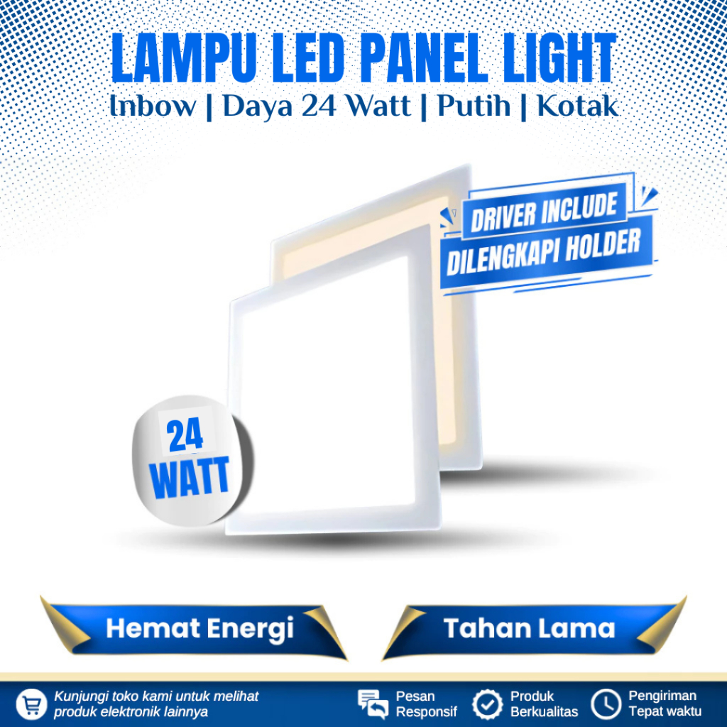 Jual LAMPU DOWNLIGHT LED INBOW 24 WATT KOTAK CAHAYA PUTIH LAMPU LED ...