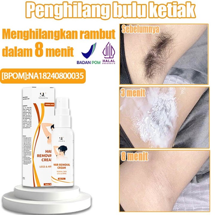Thryve Hair removal cream miss v Pembersih bulu ketiak dan miss v Penghilang bul