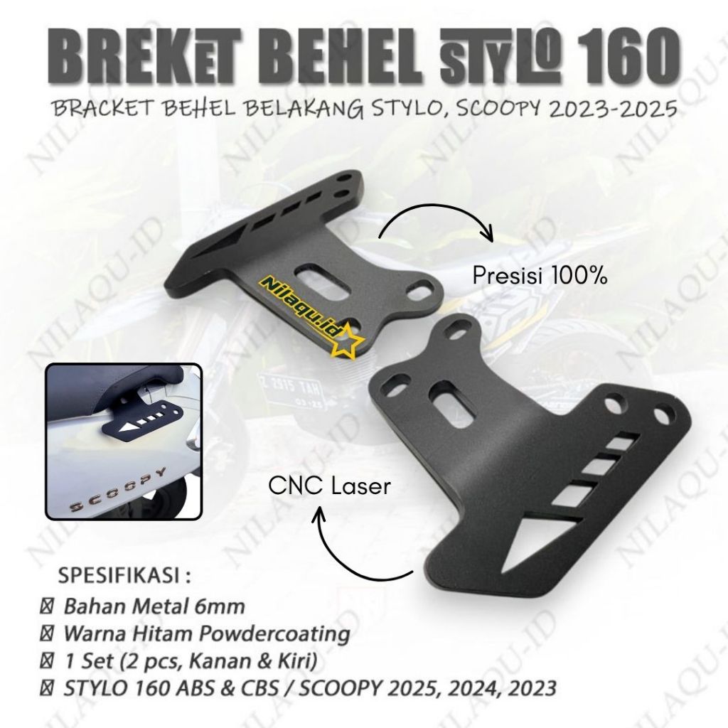 Jual Behel Stylo 160 ABS CBS Bracket Behel Belakang Honda Stylo Scoopy ...