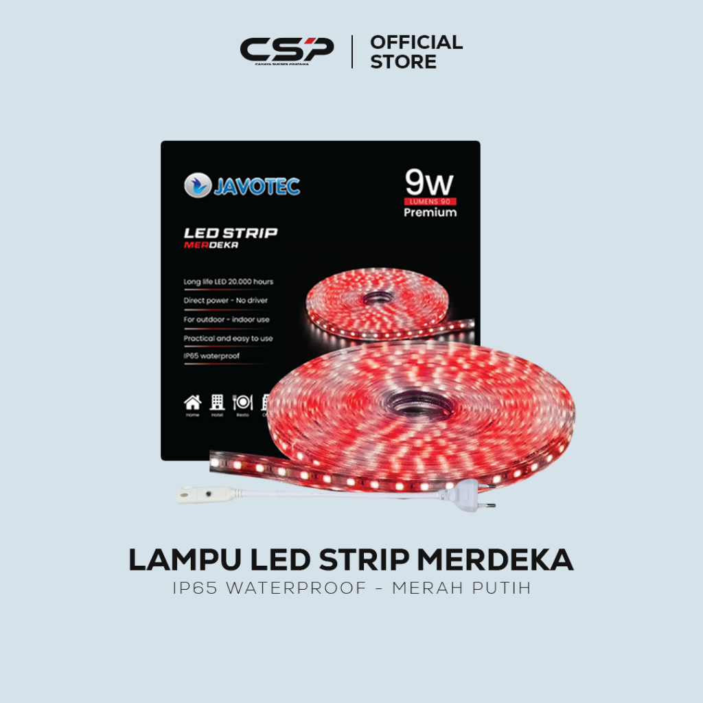 Jual SPESIAL MERDEKA - Lampu Strip Merah Putih LED Selang 8M Paket ...