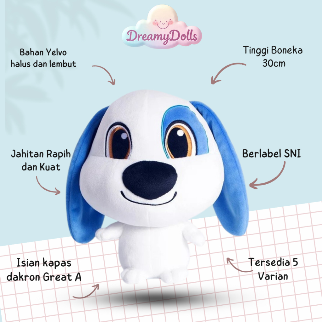 Jual DreamyDoll's Boneka Talking Tom and Friends Kucing Berdongeng ...