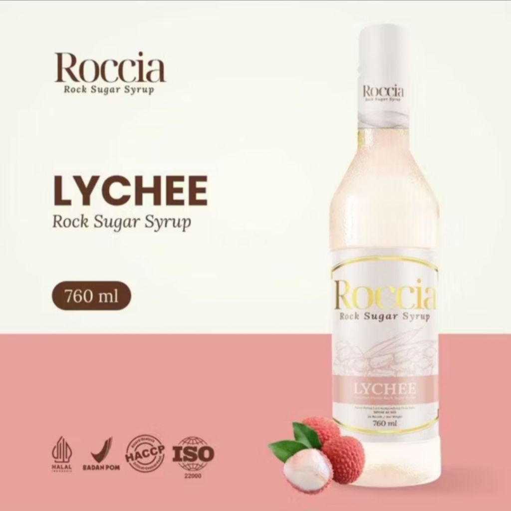 Jual ROCCIA ROCK SUGAR SYRUP LYCHEE - Syrup Gula Batu 760ml | Shopee ...