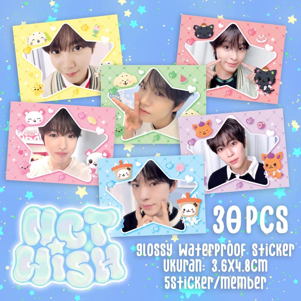 Jual Sticker NCT WISH Stiker Mail Kpop Sion Sakuya Ryo Riku Jaehee ...