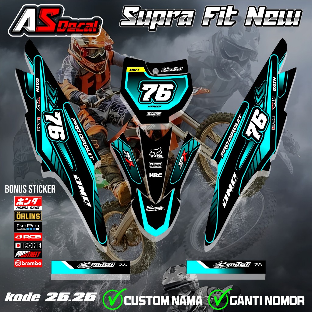 Jual Sticker RBT SUPRA FIT NEW SETICKER SEMI DECAL MOTOR RBT BEBEK ...