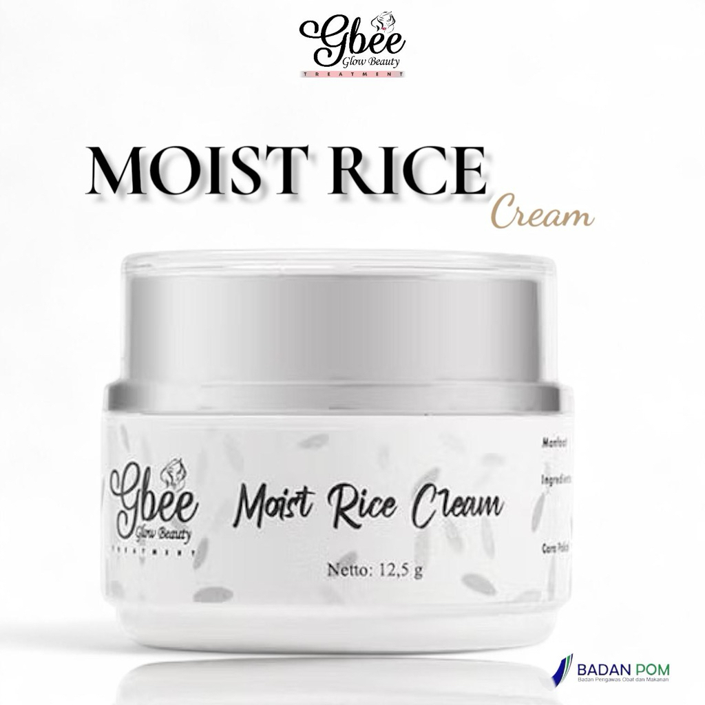 Jual GBEE GLOW BEAUTY - MOIST RICE CREAM - ALL SKIN TYPE SEBAGAI ...