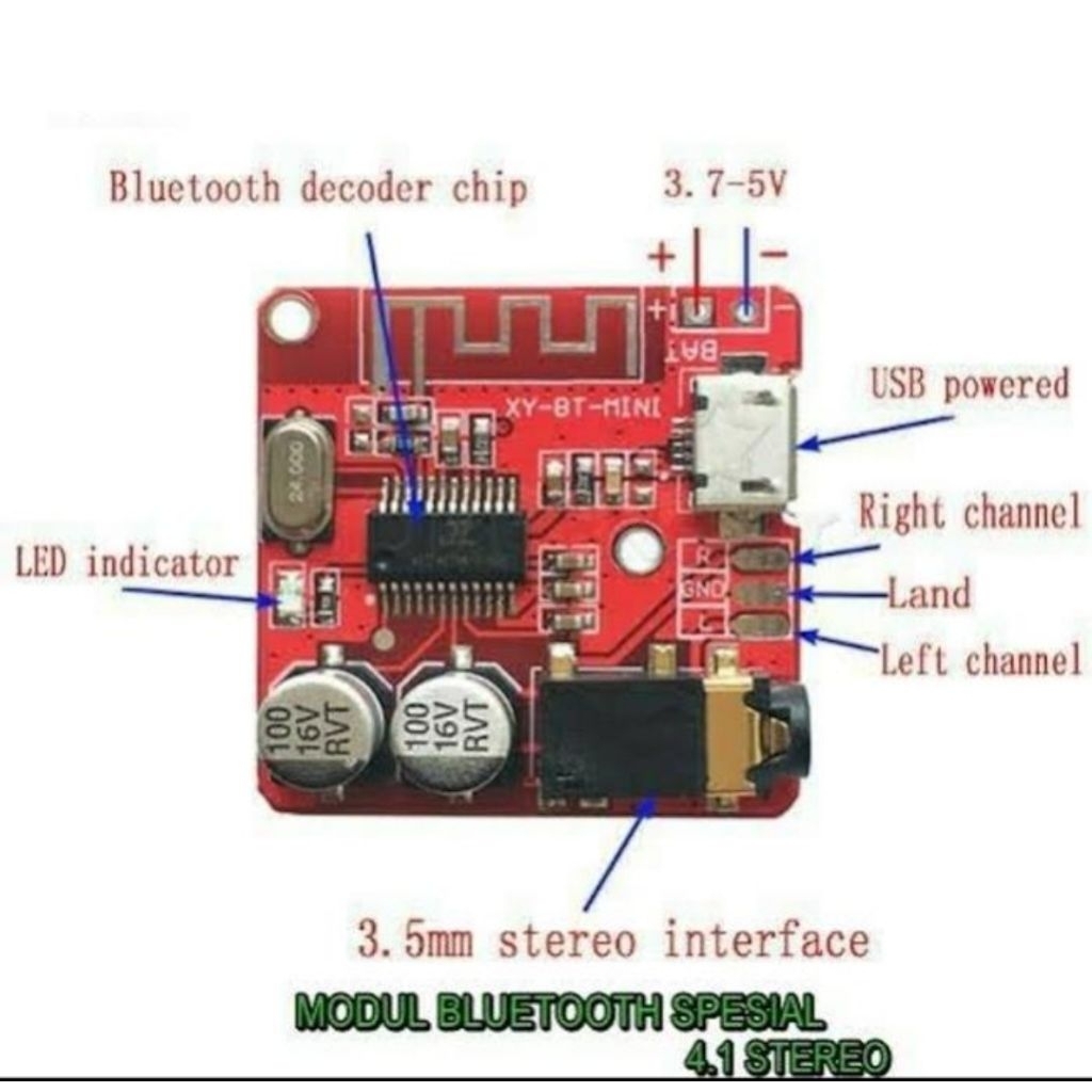 Jual XY-BT mini module Bluetooth 4.1 Audio Receiver Board | Shopee ...