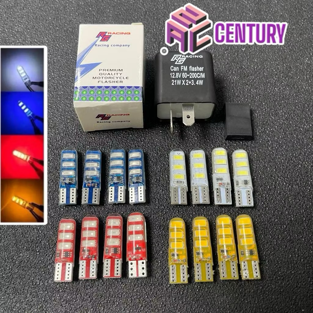 Jual [PAKET PROMO] 4 PCS Lampu Sen jely LED 6 Mata T10 + flasher sen ...