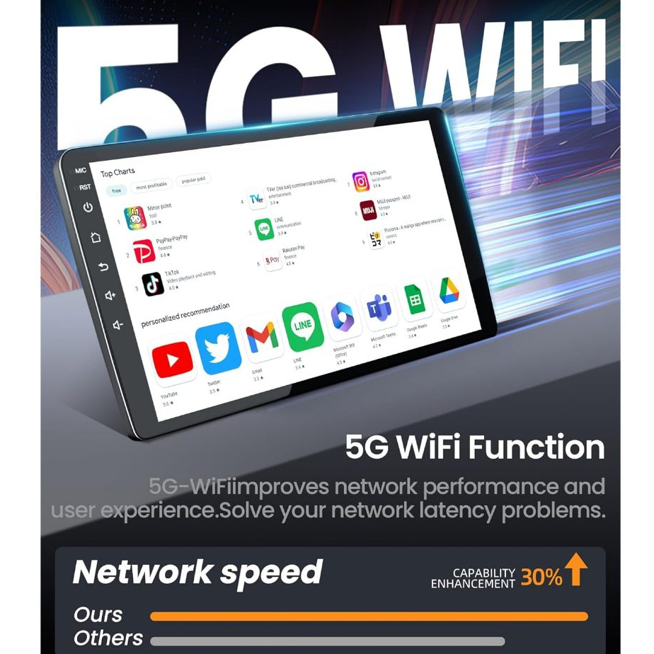 8+128GB Head Unit Android15 Ada Kipas Pendingin Double Din 7/9/10 Inch Full Touchscreen Headunit Android Mobil Support Youtube/Netflix/Google Map/Waze Universal 2Din Stereo Ada Wifi GPS Wireless Carplay Bluetooth Kamera Mundur