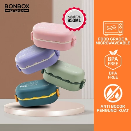  Kotak Bekal Makan 2 Sekat 