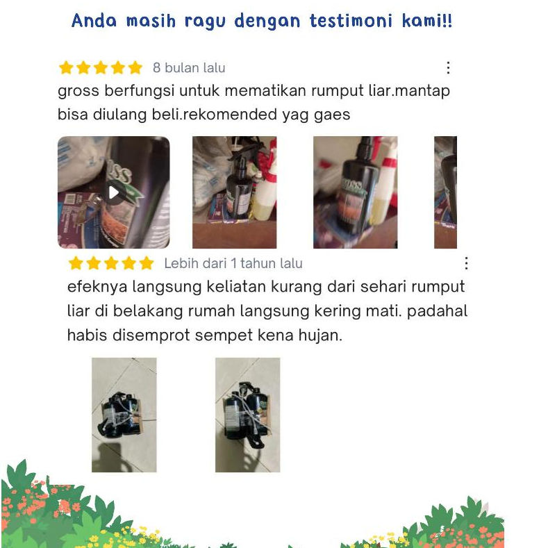 Jual GROSS Racun Rumput, herbisida hama rumput, gulma, alang2, pembunuh ...
