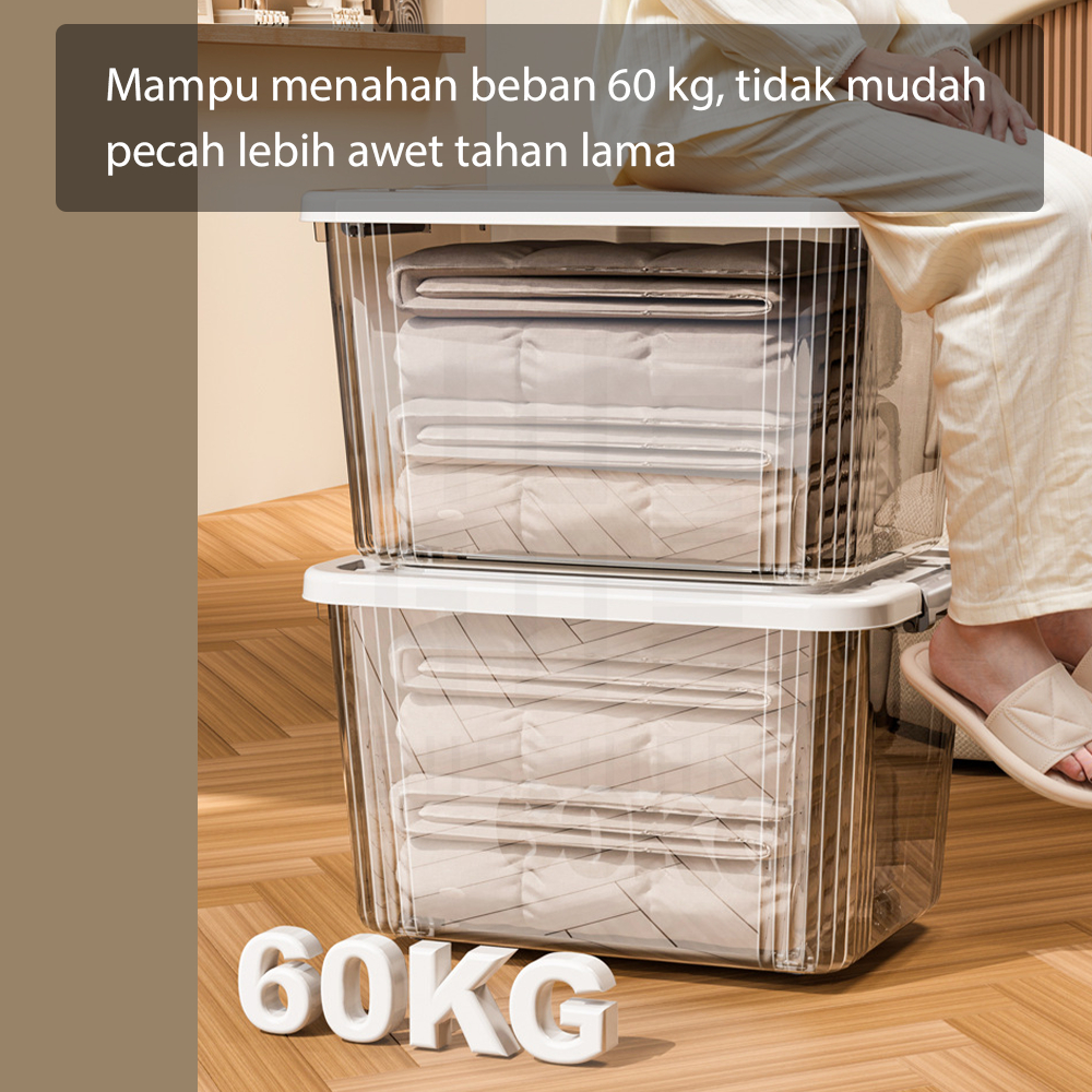 Jual Hugo Houseware Container Box Set 4 Pcs Storage Box Organizer ...