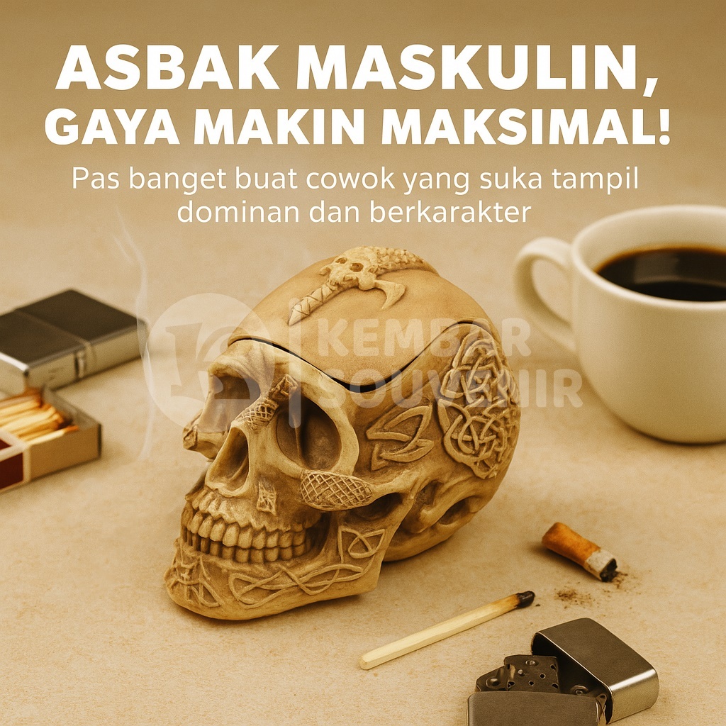 Jual Asbak Roko Tengkorak Unik – Desain Maskulin Buat Cowok Keren ...