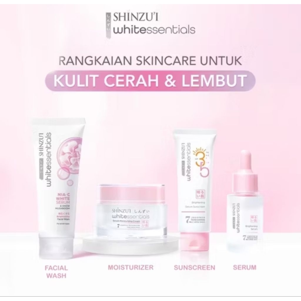 Jual SHINZU'I WHITEESSENTIALS BRIGHTENING SKINCARE SERIES/ SHINZUI ...