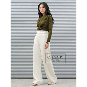 Long Cullote Highwaist Pants Celana Kulot Premium Scuba Kulot Wanita