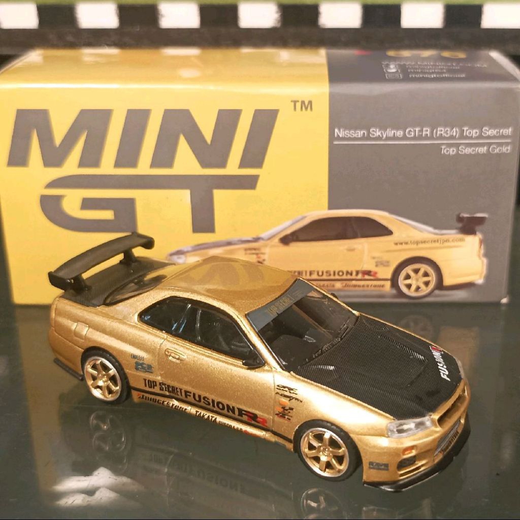 Jual MINI-GT. NISSAN SKYLINE GT-R (R34) TOP SECRET (UNSEALED) | Shopee ...