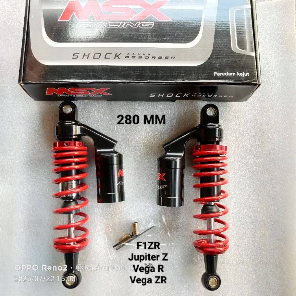 Jual SHOCK TABUNG MSX SHOCKBREAKER BELAKANG TABUNG SIZE 280 MM MR - 10 ...