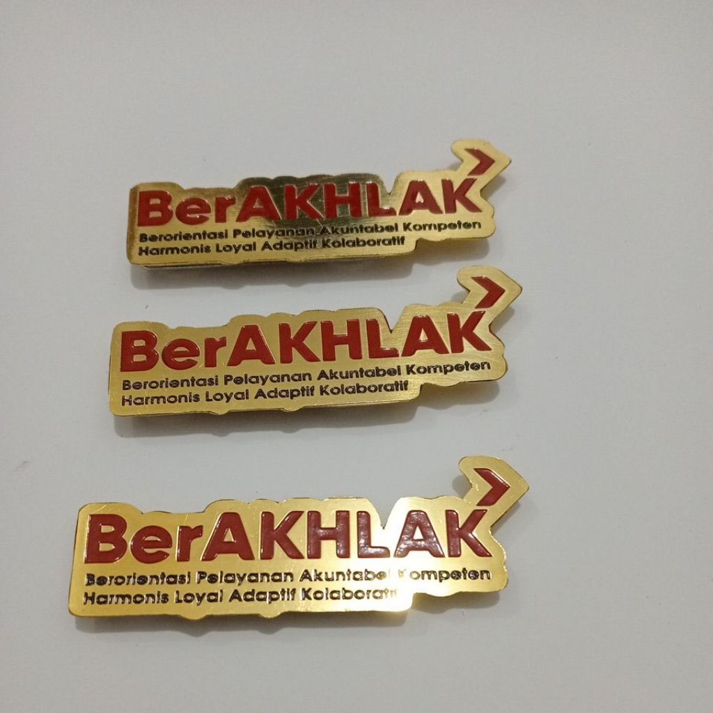 Jual Pin Asn Berakhlak Kuningan magnet | Shopee Indonesia