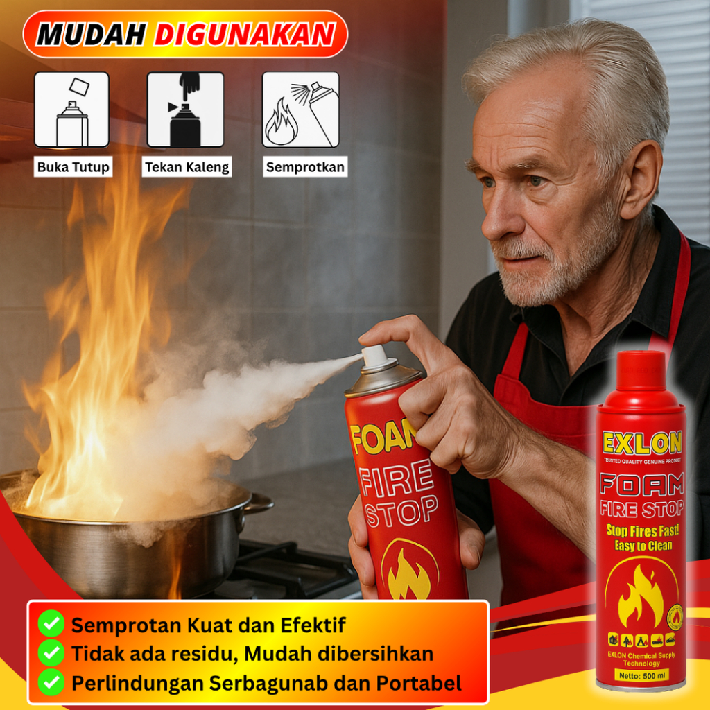 Jual [EXLON] FOAM FIRE STOP - Alat Pemadam Api Mini Portable / Pemadam ...
