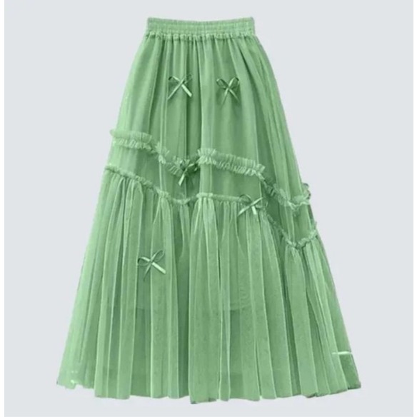 Jual Rok Wanita Korean Style kekinian Rok Tile 3 Layer Panjang Ootd ...