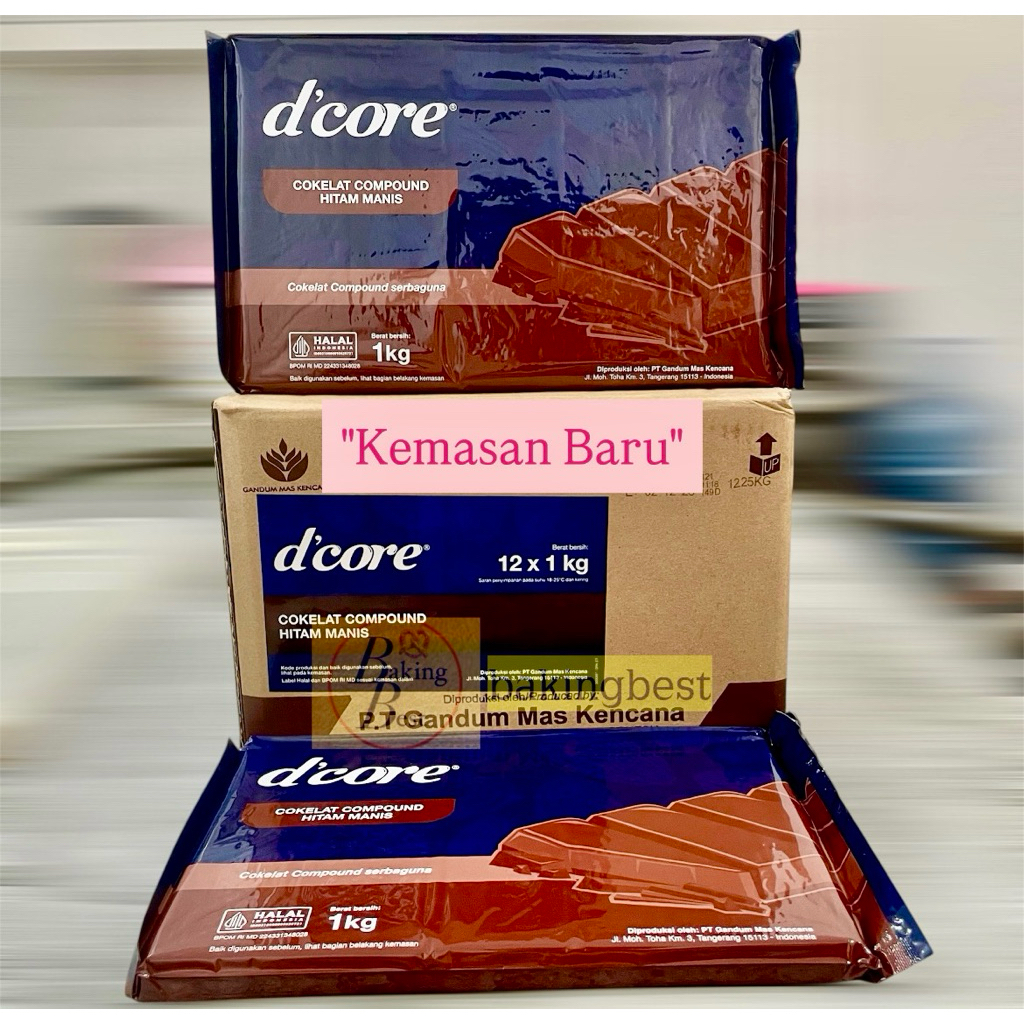 Jual Coklat Compound D'Core 1 kg Ekonomis Halal BPOM RI . Dcore Colatta ...