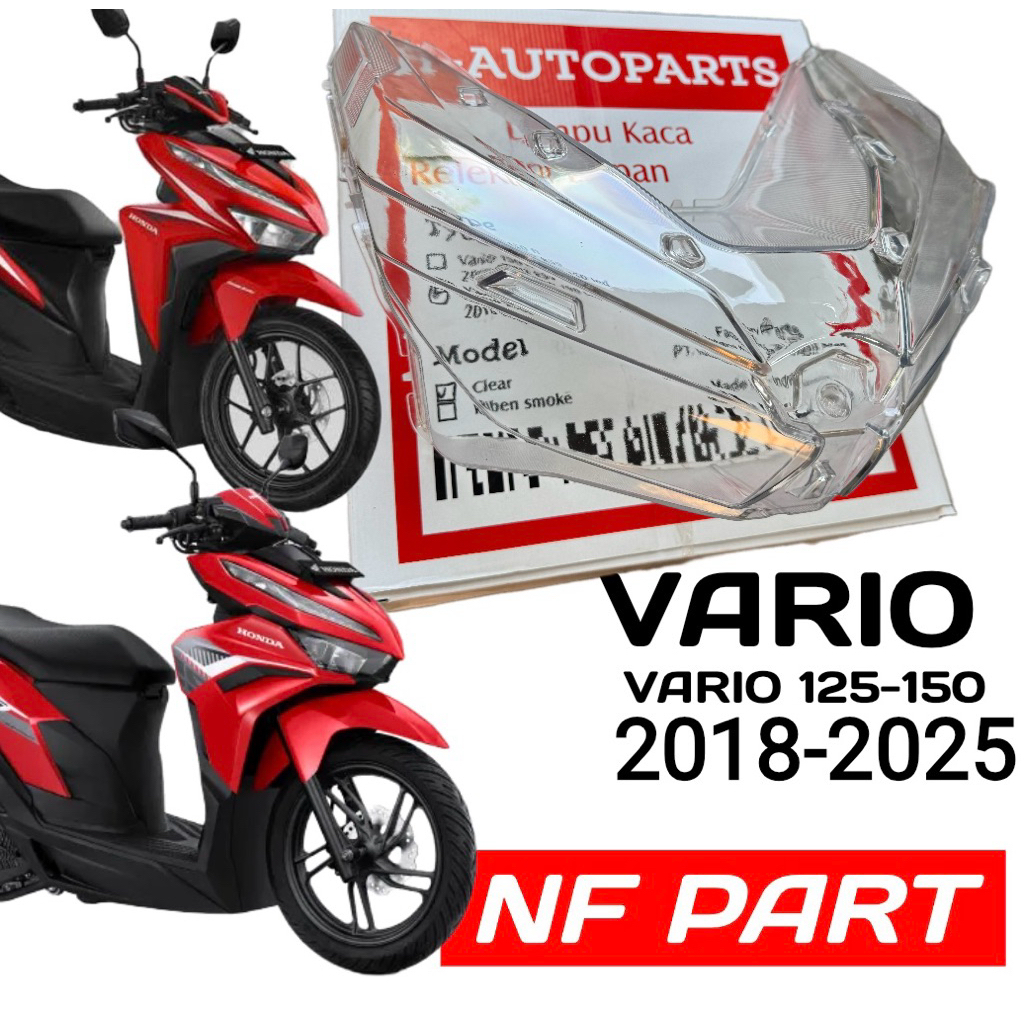 Jual cover kaca Lampu Depan Vario 125 NEW 150 ESP Keyless 2018-2024 m ...