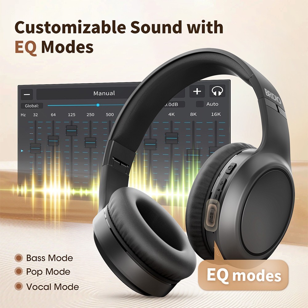 Jual Headphone Bluetooth Bridio M8 - EQ Custom Bass Boost + Mic Built ...